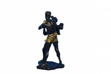 Muay Thai Figur gold Frontkick, XL